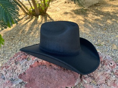 KIDS BLACK WESTERN HAT COWBOY RODEO KIDS HAT,  TEXAS STYLE KIDS WESTERN HAT