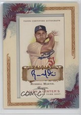 2007 Topps Allen & Ginter's Framed Mini Auto Russell Martin #AGA-RM Auto nd3