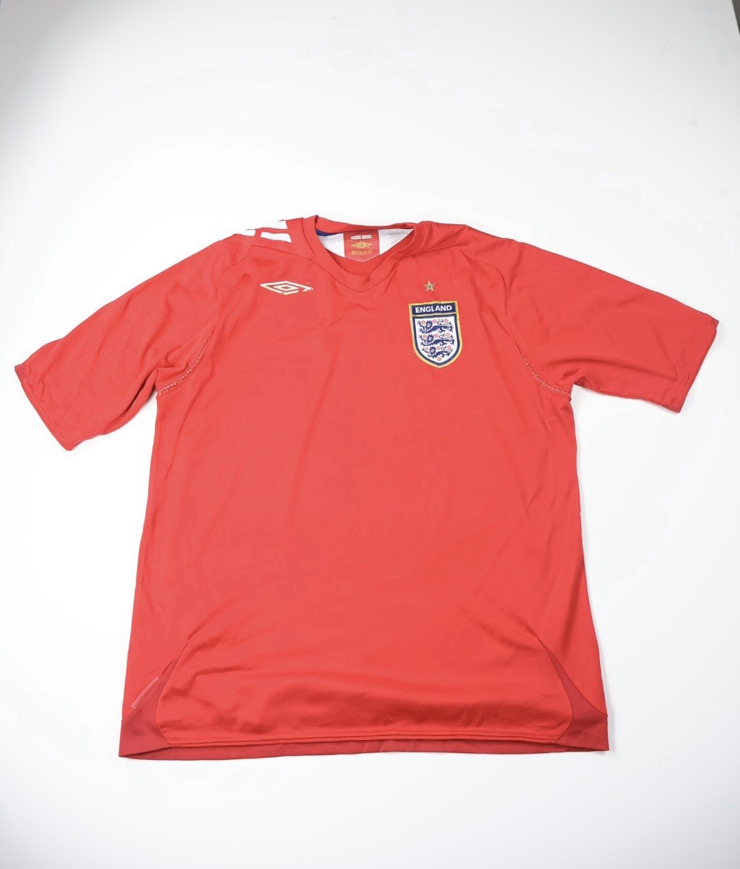 Vintage England 2006-2007 Away Soccer Jersey Football Shirt Kit Size L 0861