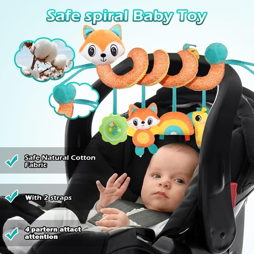 Spiral Car Seat Toys Stroller Toy for Babies - Baby Crib Hanging Rattles... - Picture 3 of 6