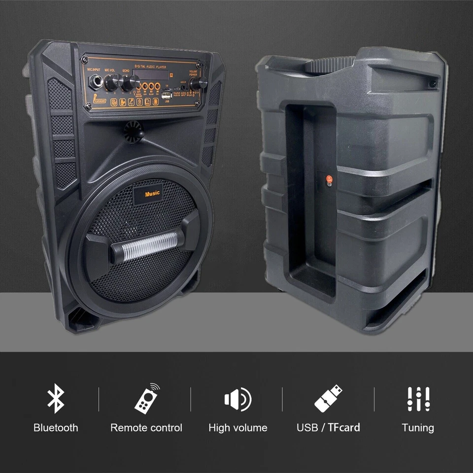 3000W Portable Bluetooth Speaker Sub Woofer Heavy Bass Sound System Party & Mic - Image 2 of 4