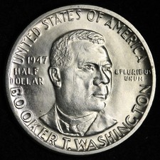 1947 Booker T Washington Silver Half Dollar BU *UNCIRCULATED* MS E399 WRCB