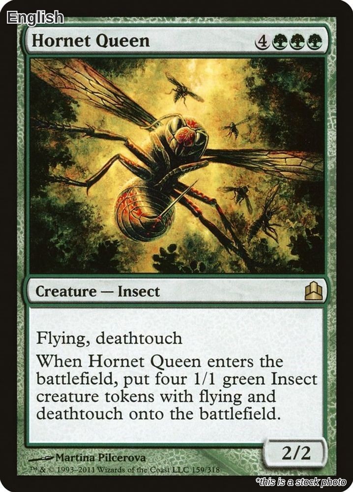 Magic Hornet Queen 159 Rare Commander NM