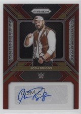 2024 Panini Prizm WWE Sensational Signatures Red 12/99 Josh Briggs Auto a8r