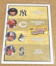 2008 Upper Deck Baseball Heroes - Ken Griffey Jr, Derek Jeter, Cal Ripken #196