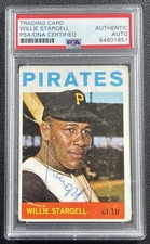 WILLIE STARGELL PSA DNA AUTH 1964 TOPPS #342 AUTOGRAPH AUTO PIRATES 1851