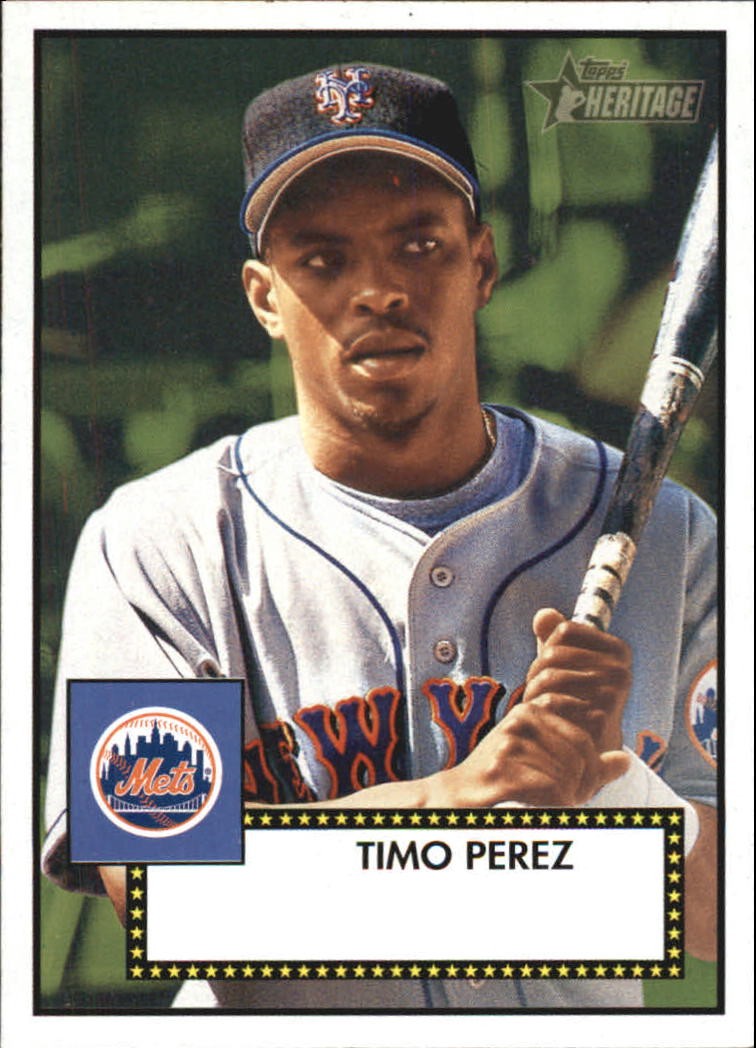 2001 Topps Heritage #307 Timo Perez UER - BB
