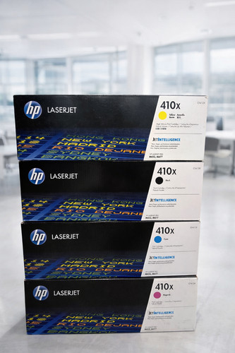 HP 410X High Yield Toner Set - CF410X CF411X CF412X CF413X - 4 Color Pack