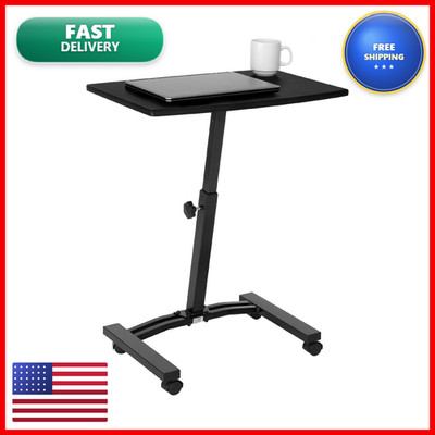 Seville Classics Airlift Mobile Height Adjustable Laptop Stand Computer