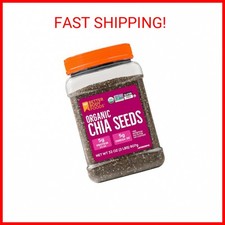 BetterBody Foods Organic Chia Seeds with Omega-3, Non-GMO, No Gluten, 2 lbs 32OZ