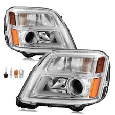 APSVE Chrome For 2010 2011 2012 2013 2014 2015 GMC Terrain Headlight Headlamp