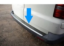 Chrome Rear Bumper Guard Trim For Vw Transporter T6 2015