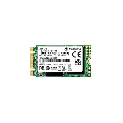 Transcend MTS430S 256GB M.2 2242 SATA III 6Gb/s SSD, Read/Write up to 530/400 MB