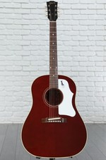 Gibson Acoustic 60s J-45 Original Acoustic Guitar - Wine Red - Center Seam Split