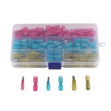 100/300X 22-10AWG Heat Shrink Wire Connectors Electrical Bullet Crimp Terminals