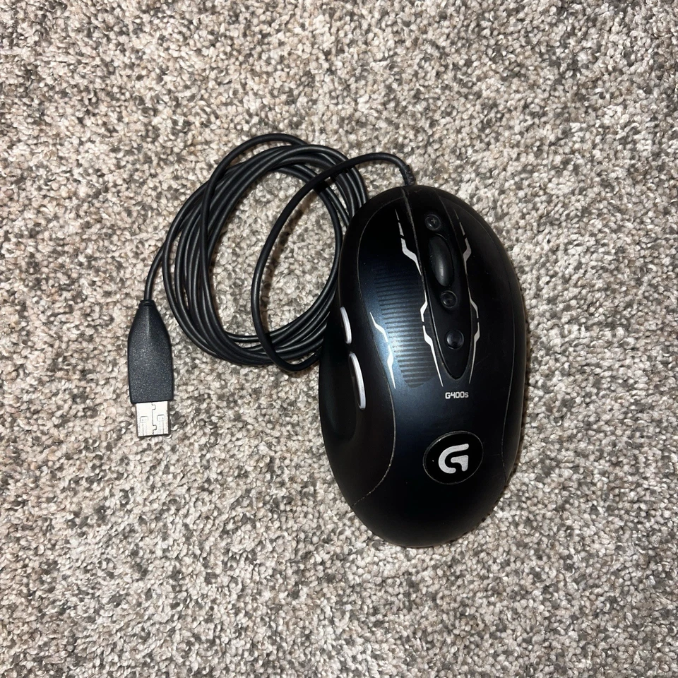 Logitech G400s 8 Botones Óptico Gaming Entrada Lineal Directa Mouse y SA807 HP’s Foto 3 de 4