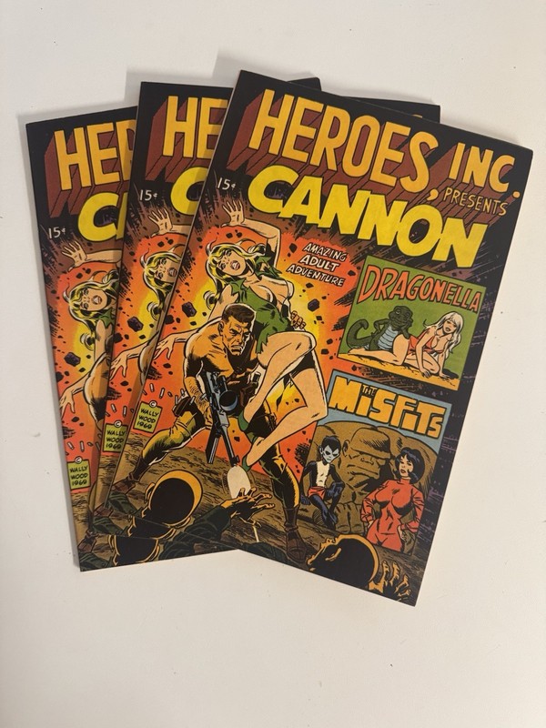 Heroes Inc. Presents Cannon #1 Wally Wood (1969) Comic - Steve Ditko - Lot of 3