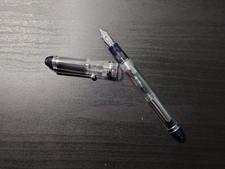 Pilot Custom 74 Fountain Pen Clear 14k Gold Fine Nib