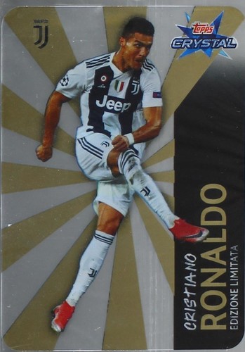 Topps 2018/19 Crystal UCL Cristiano Ronaldo Juventus Futbol Card