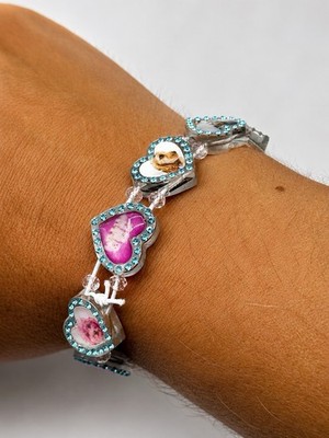 アクセサリー Bazo1199 cat bracelet Bazo 1199 St Valentines Cat clear charm Bracelet | eBay
