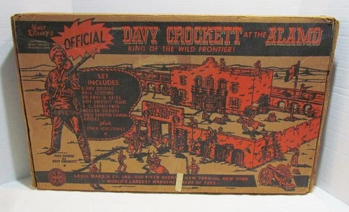 ORIGINAL EMPTY BOX ONLY for 1950's MARX DAVY CROCKETT AT THE ALAMO PLAYSET 3544