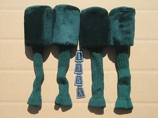 Set of 4 Golf Club Headcover for Fairway Woods-Green