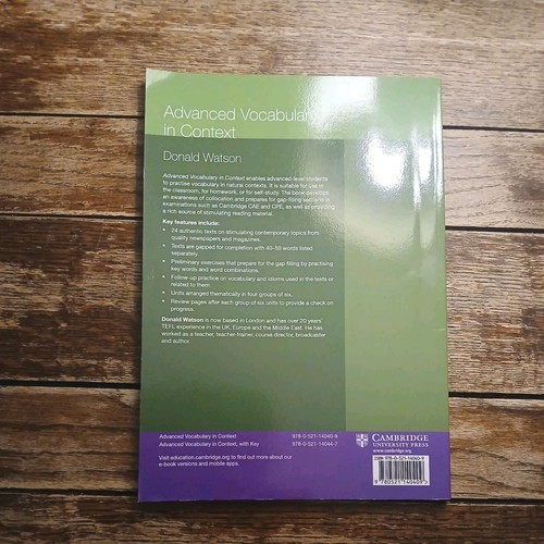 Advanced Vocabulary in Context by Donald Watson - Picture 2 of 4