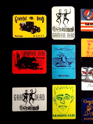Grateful Dead Backstage Pass en blanco sin fecha Jerry Garcia Mouse Griffin coches artísticos - Imagen 4 de 12