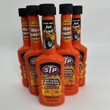 STP Octane Booster Lot Of 6 Fuel System Cleaner Restores Performance 5.25 Fl Oz