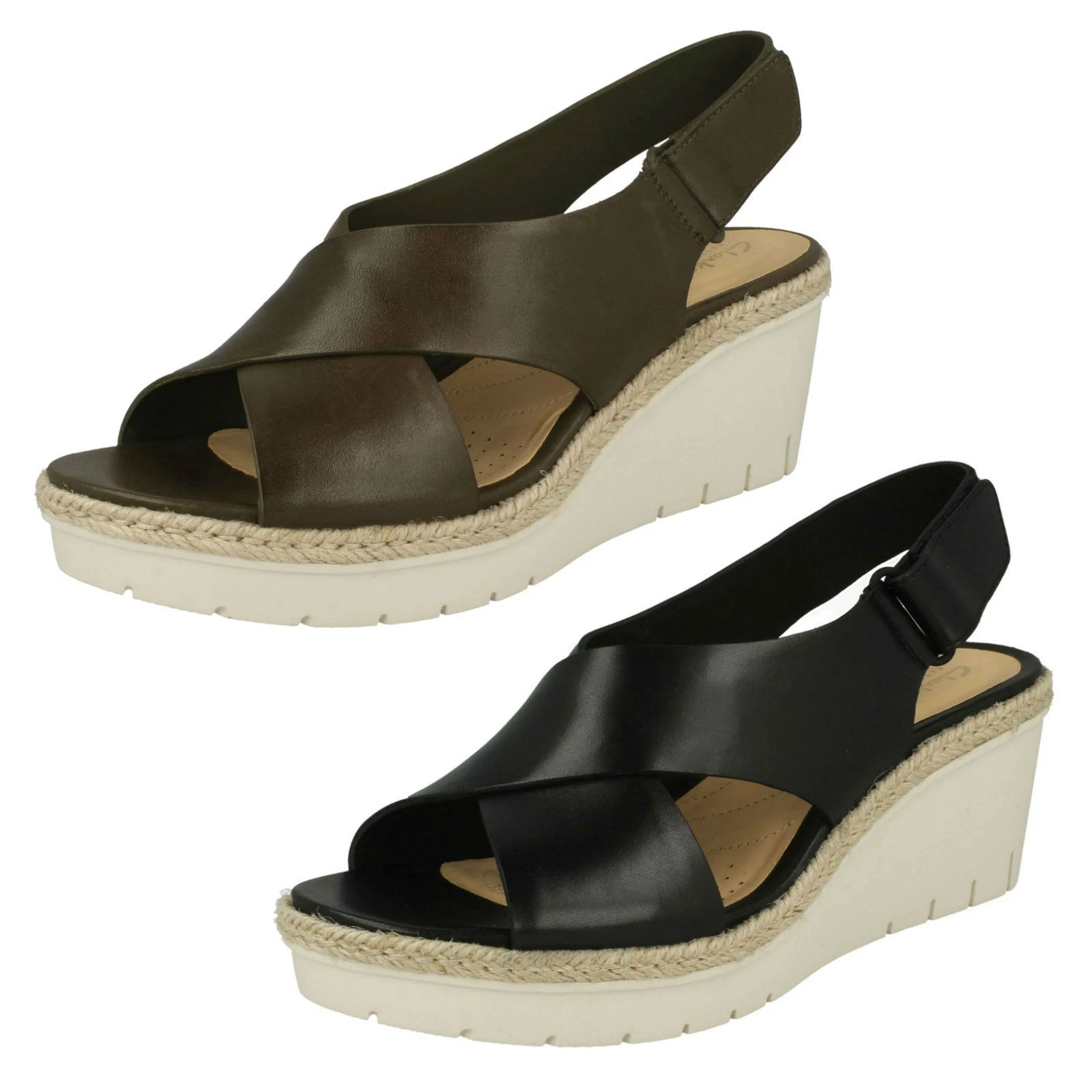 Sandali Con Tacco Slingback In Pelle Palm Glow Da Donna Di Clarks Vendita £35.00