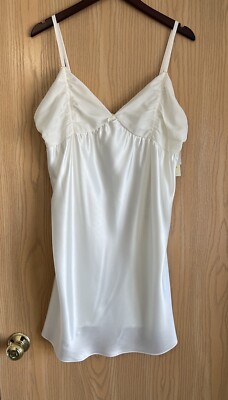 white slip dress lingerie Women's Sexy Silky Lace Panel Criss-Cross Back Sleep a timeless piece reimagined for the modern wardrobe Kat The Label Olivia Slip