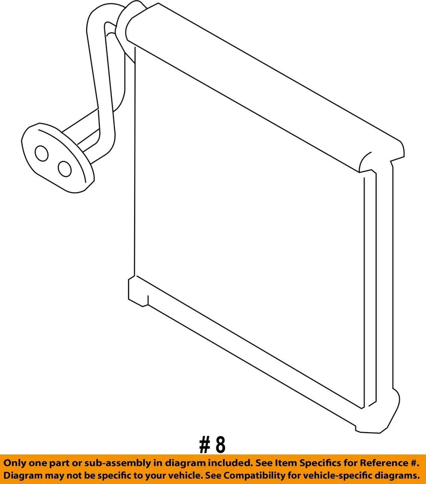 Used A/C Evaporator Core fits: 2016 Lincoln Mkx  Grade A - Image 4 of 4