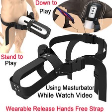 Hands-free Wearable Strap for Male Masturbator Rotating Thrusting BDSM Lubricant