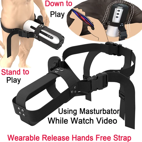 Hands-free Wearable Strap for Male Masturbator Rotating Cup Thrusting Lubricants - Picture 3 of 16