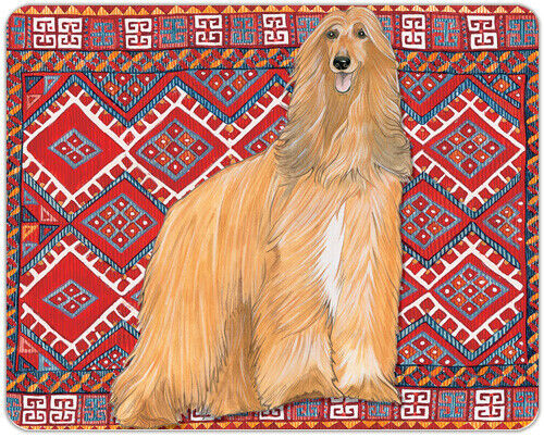 Afghan Hound Cutting Board Tempered Glass 8" x 10" - Bild 1 von 1