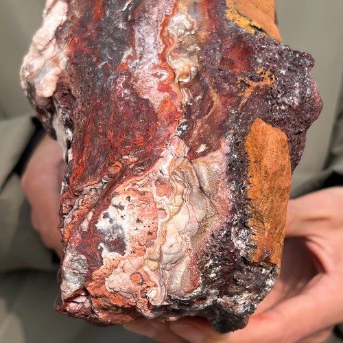 9.99LB Natural Raw Mexican Crazy Lace Agate Rough With Druzy Crystal Healing - Picture 13 of 17