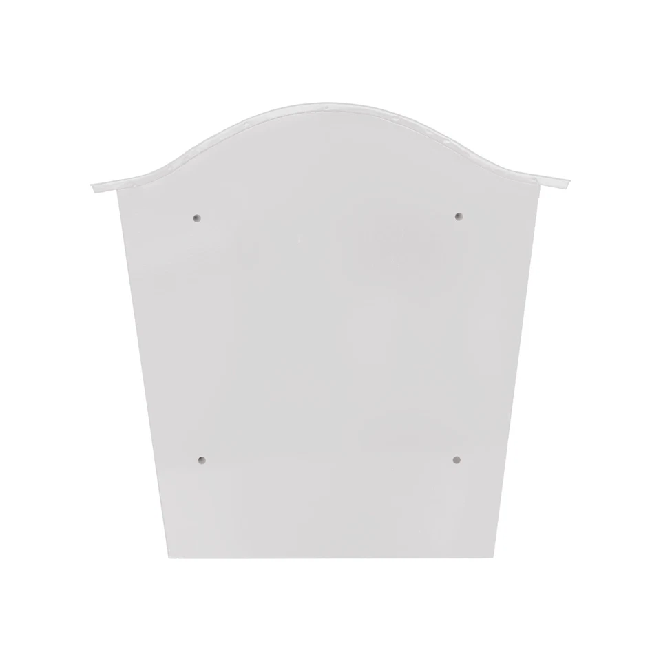 Post Box Wall Mounted White Large Letter Mailbox Outdoor Letterbox with Lock Key - Image 3 of 4