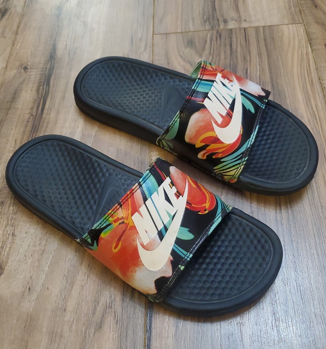 nike benassi floral