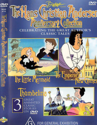 Hans Christian Anderson Movie DVD Thumberlina + Little Mermaid +  