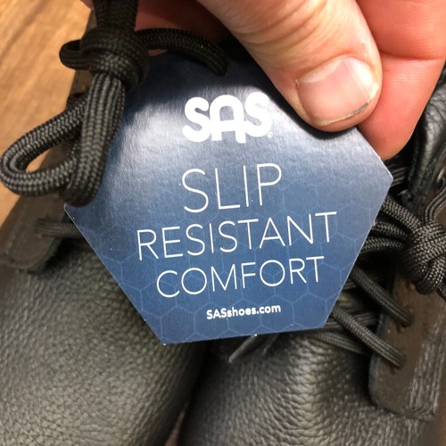 Nuevo sin caja SAS Alpine Botín Antideslizante Mujer Talla 10 M Negro Con Cordones Resistente al Deslizamiento - Imagen 5 de 10