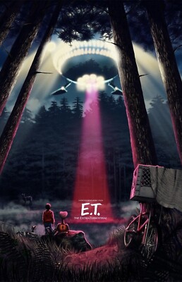 * E.T The Extraterrestrial * Blockbuster Movie, Multiple sized Poster / Prints