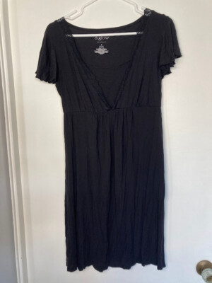 blue dress for baby girl Everyday Breastfeeding Dress Black main image 1
