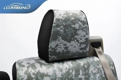 Fundas de asiento personalizadas Coverking Neosupreme primera fila - camuflaje digital de 2 tonos Foto 4 de 4