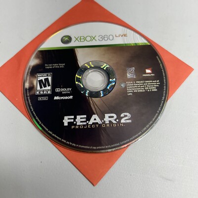 Fear 2: Project Origin (Microsoft Xbox 360, 2009) Disc Only Tested F.E.A.R. 2