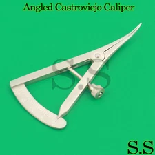 Angled Castroviejo Caliper 0 TO 20 MM 3.25" (8.3cm) Surgical Dental Instruments