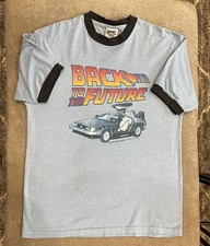 Vintage Back To The Future Thunder Creek Ringer T-Shirt Men's Size XL Tee EUC