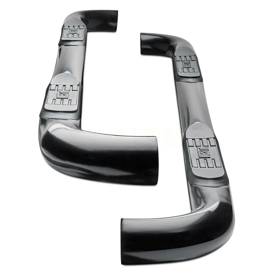 Westin 23-1685 3" E-Series Cab Length Black Round Step Bars Foto 3 de 4