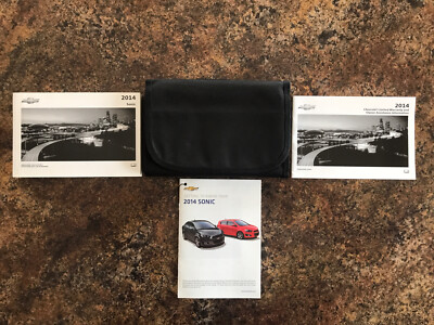 2014 Chevrolet Sonic Owners Manual w/ Case & Supplements - #C