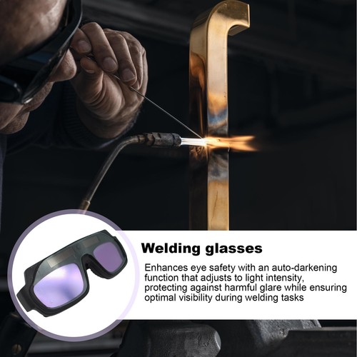 Welding Welder Glasses Mask Solar Auto Darkening Helmet Eyes Goggle With Strap - Picture 7 of 8