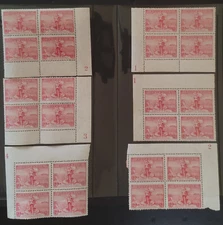 AUSTRALIA. GVI. 1936. Submarine Cable 2d Plate Blocks. 6 blocks - all are  MUH.